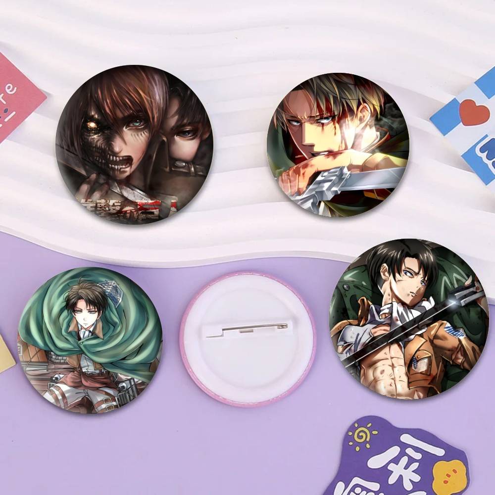 Levi Jewelry & Watches Inc - Anime L-LEVI ACKERMAN Badge Tinplate Meme