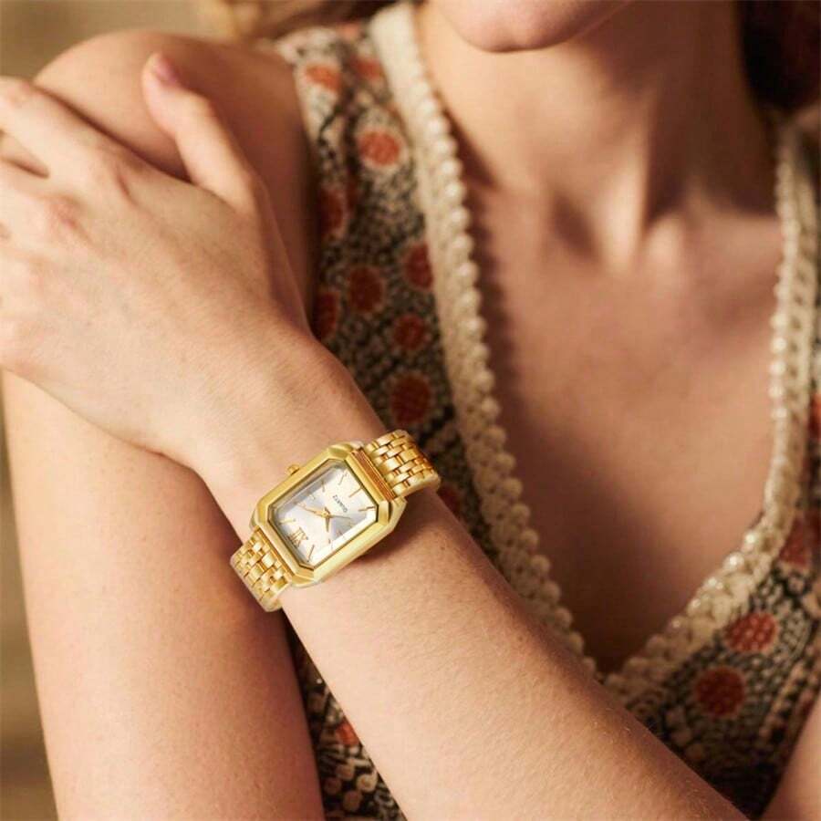 Jewelry For Watches - Womens Square Case Quartz Watch With