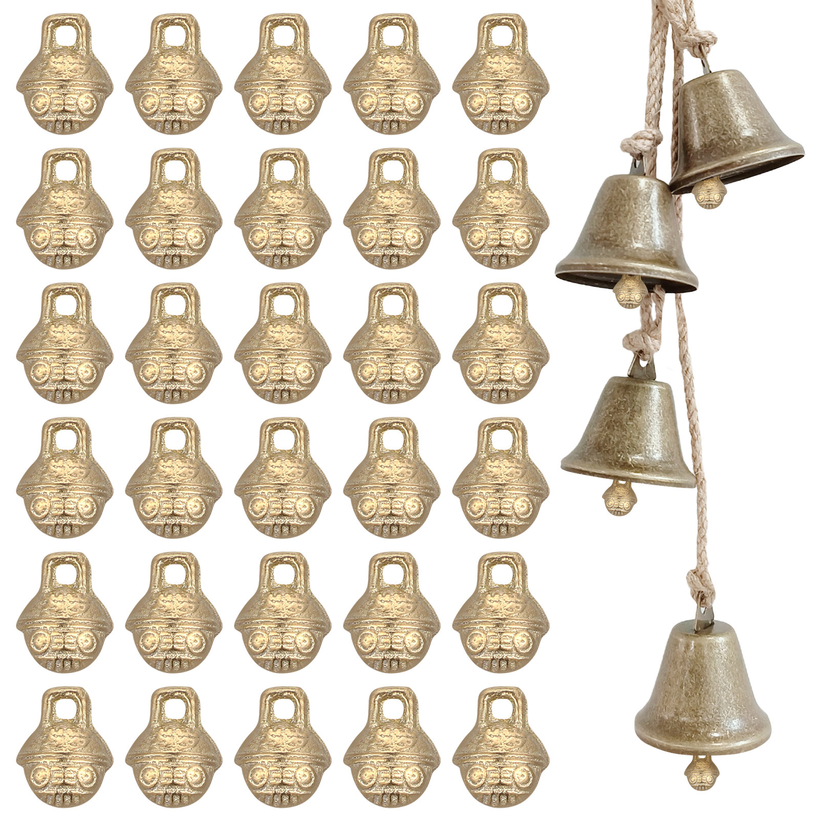 Shop Jewelry & Watches Near Me - 30Pcs 11Mm Tiger Head Jingle Bells