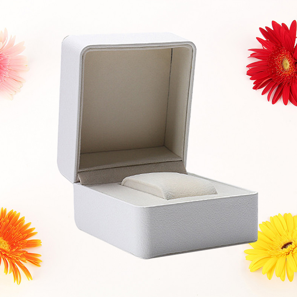 Jewelry Shop Watches - White Watch Box Case Durable Elegant