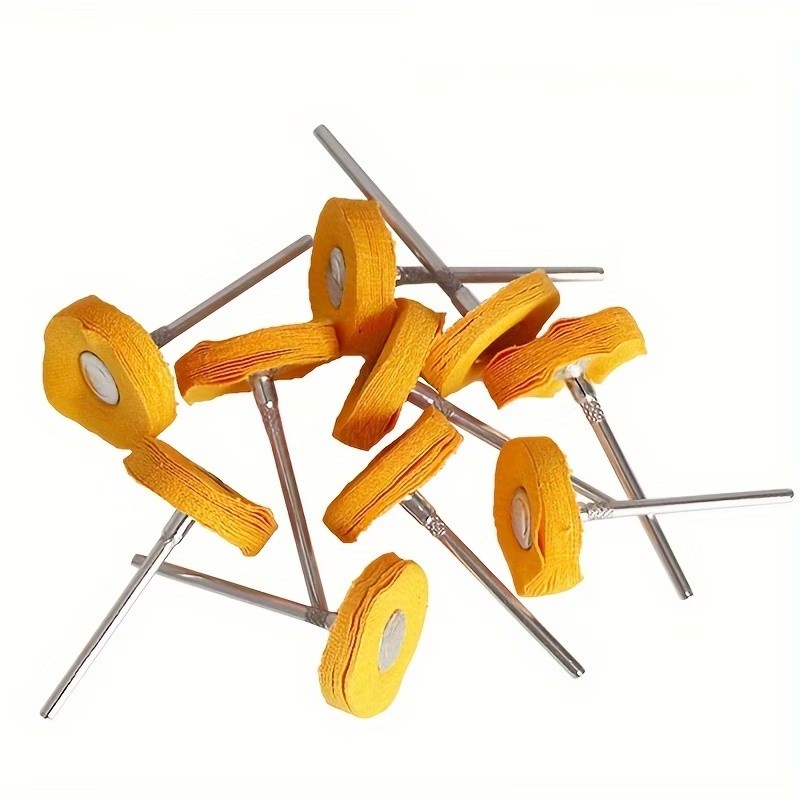Jewelry For Watches - 8Pcs 3mm Yellow Polishing Cloth Wheel,