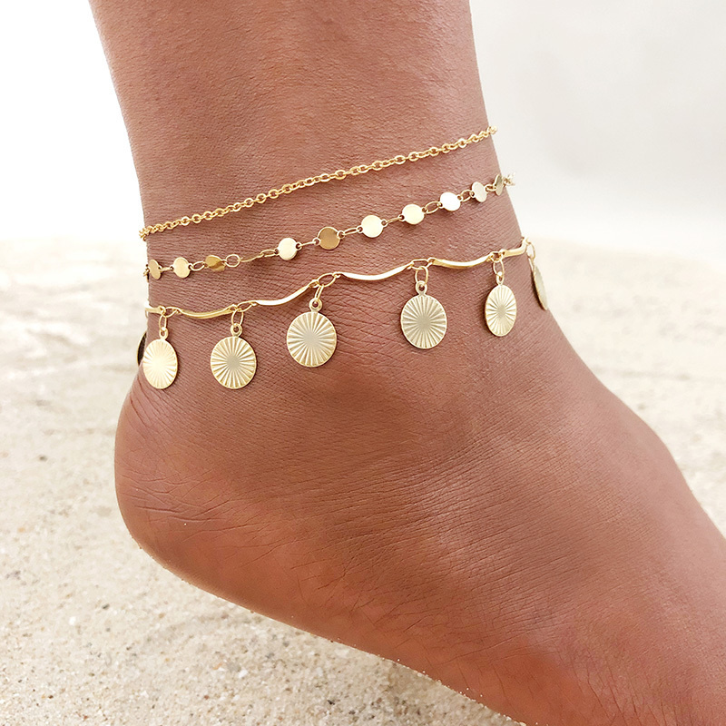 Jc Jewelry & Watches - Ladies gold anklet, summer vacation beach