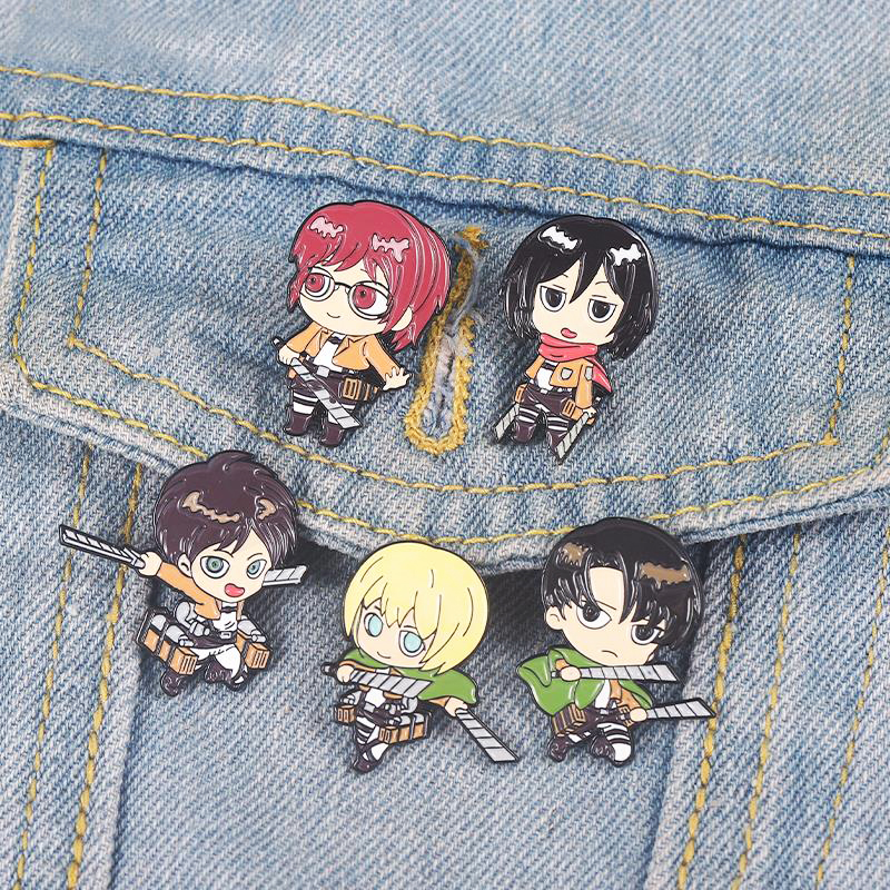 Levi Jewelry & Watches Inc - Mikasa Armin Levi Pines Lapel Badges