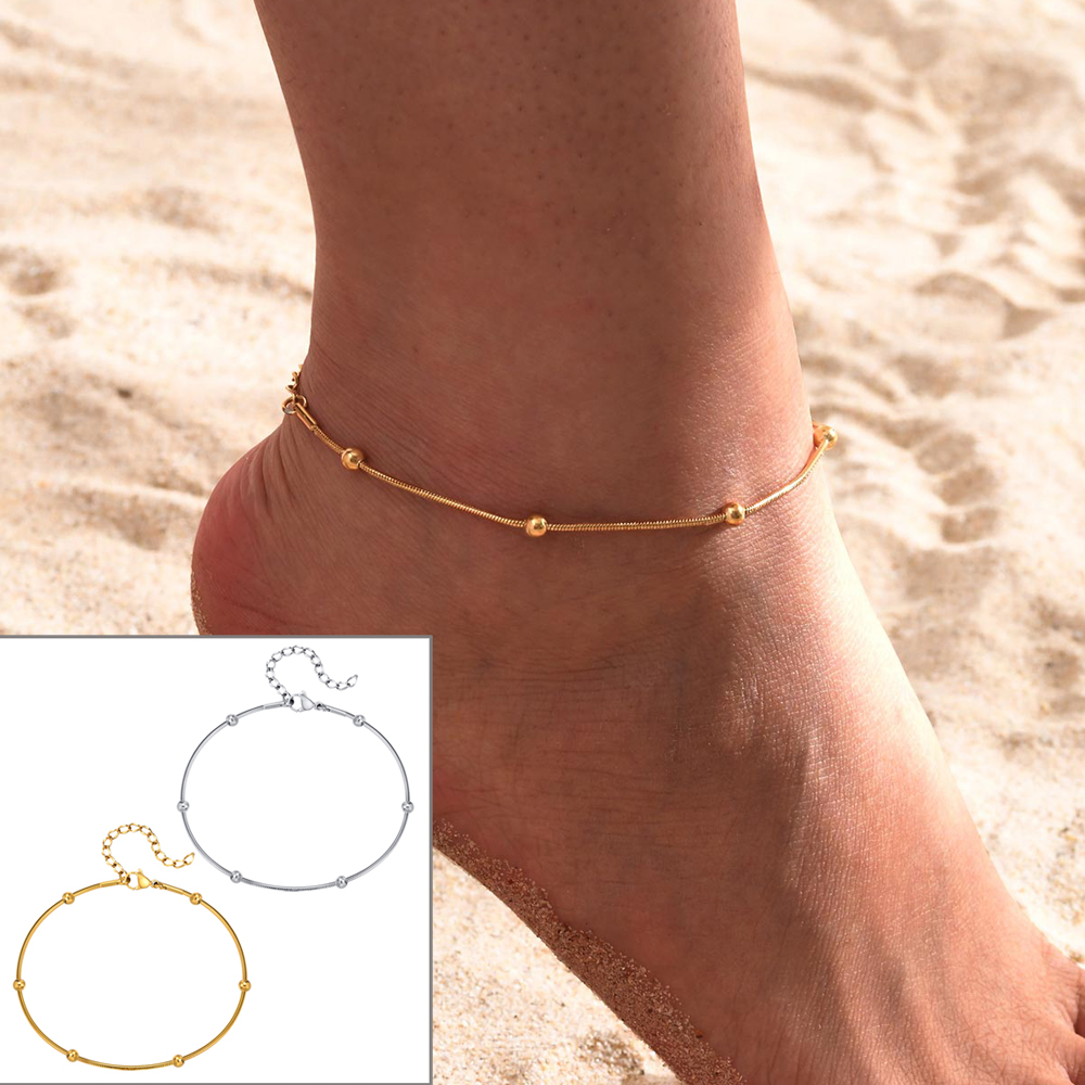 Jc Jewelry & Watches - Ladies Girls Summer Anklets, Round Snake