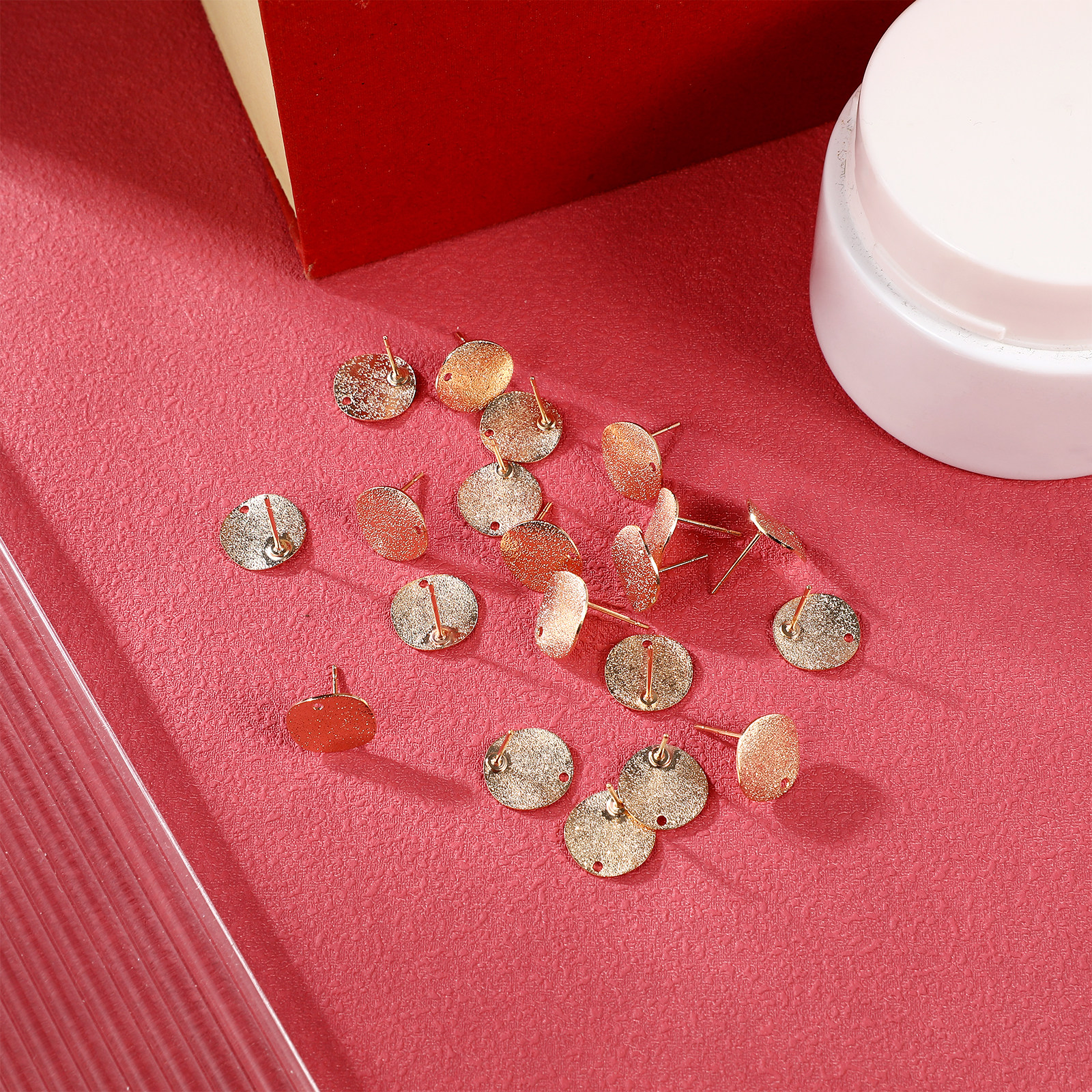 Jewelry Repair & Watches Photos - 20Pcs Band Holes Earring Posts Alloy