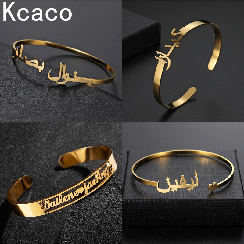 Kcaco Customized Letter Name B - Cuff Bangle Bracelet ulasan dan harga