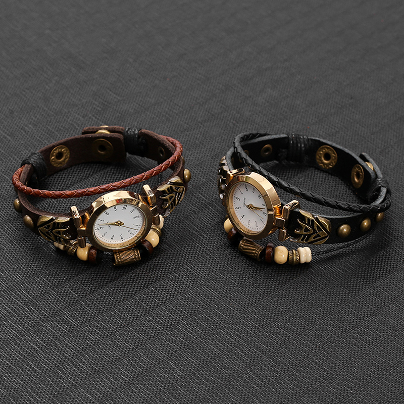 Vintage Leather Quartz Watch H - Vintage Pocket Watch ulasan dan harga