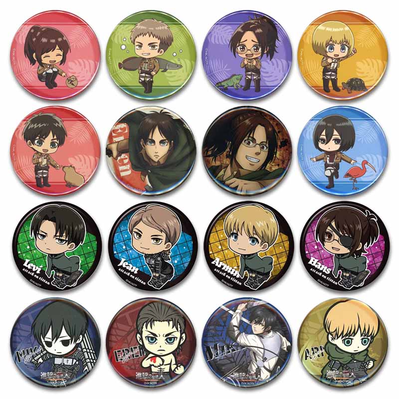 Attack on Titan Lapel Pins Cre - Levi Jewelry & Watches Inc ulasan dan harga