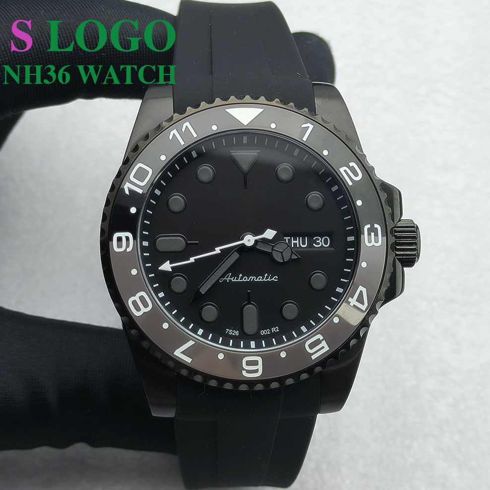 40MM NH36 Watch Black Men's St - Jewelry For Watches ulasan dan harga