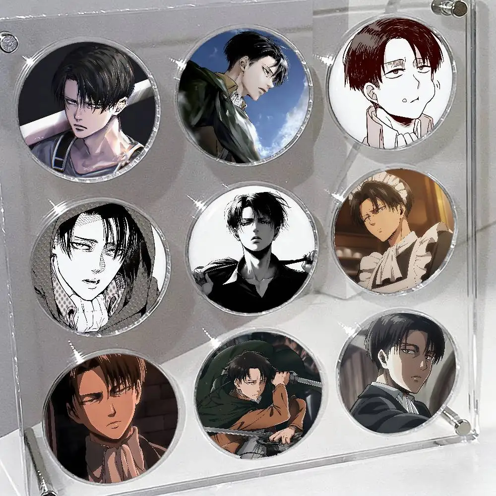 L-Levi A-Ackerman Badges Tinpl - Levi Jewelry & Watches Inc ulasan dan harga