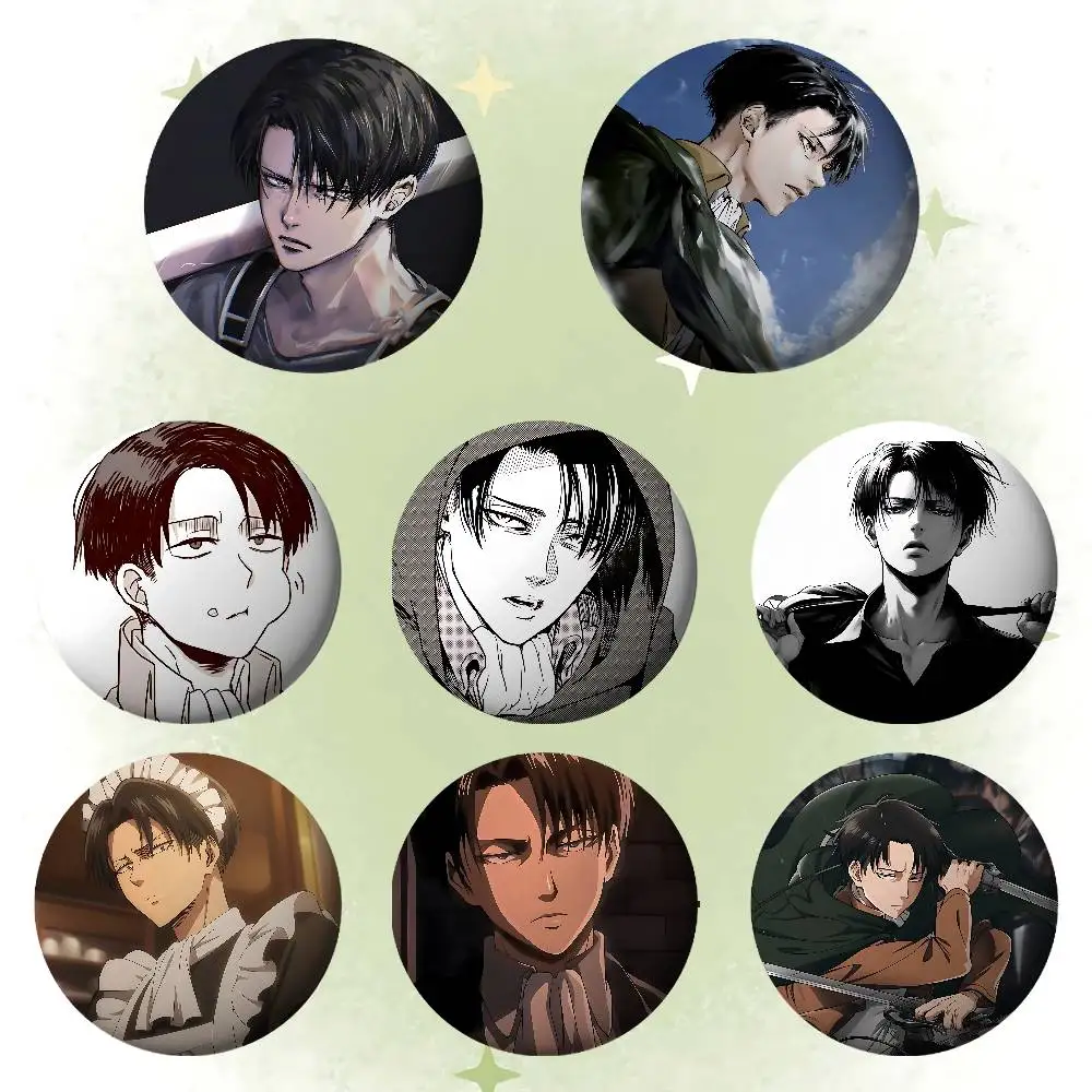 L-Levi A-Ackerman Badges Tinpl - Levi Jewelry & Watches Inc ulasan dan harga