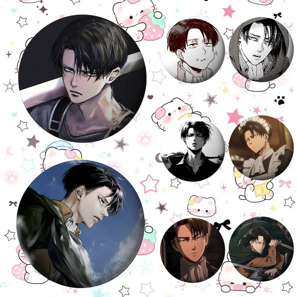L-Levi A-Ackerman Badges Tinpl - Levi Jewelry & Watches Inc ulasan dan harga