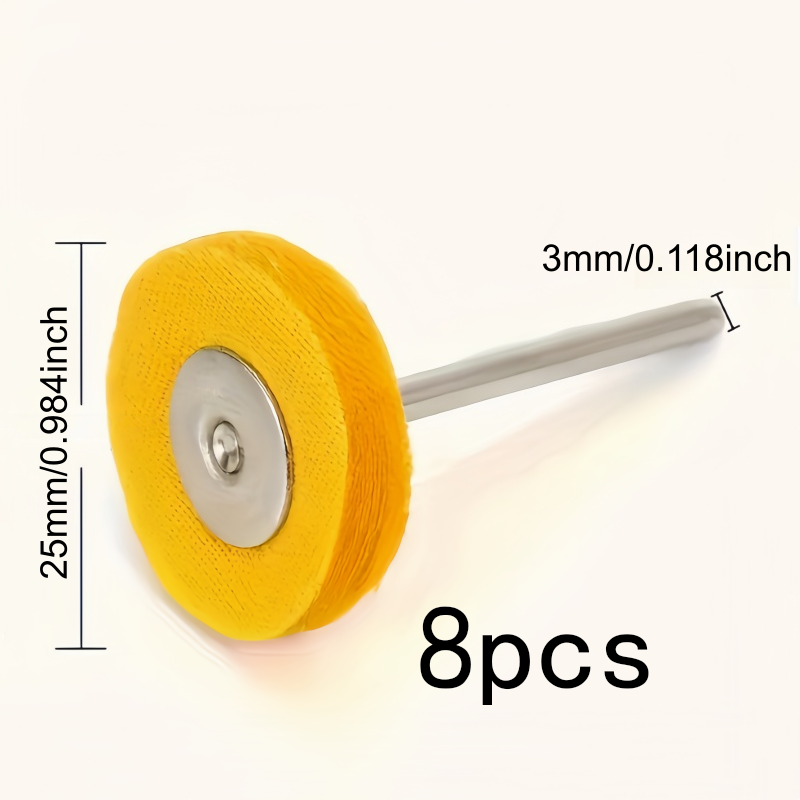 8Pcs 3mm Yellow Polishing Clot - Jewelry For Watches ulasan dan harga