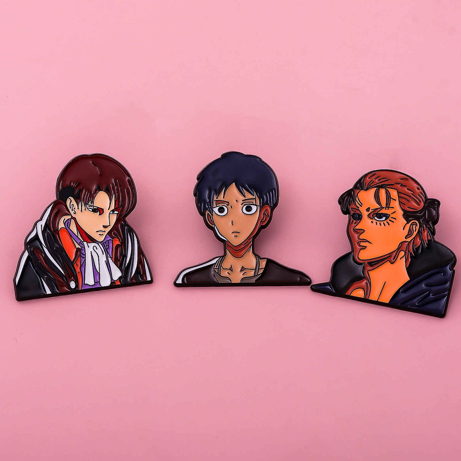 Anime Titan Metal Brooch Anime - Levi Jewelry & Watches Inc ulasan dan harga
