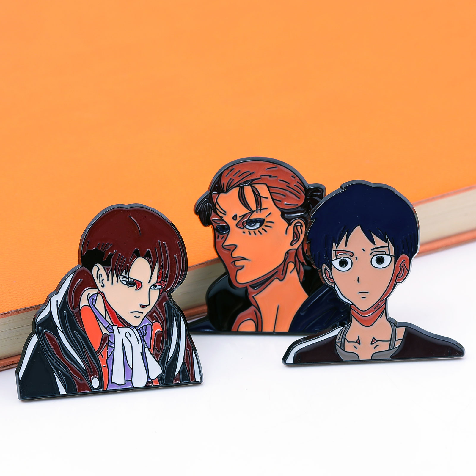 Anime Titan Metal Brooch Anime - Levi Jewelry & Watches Inc ulasan dan harga