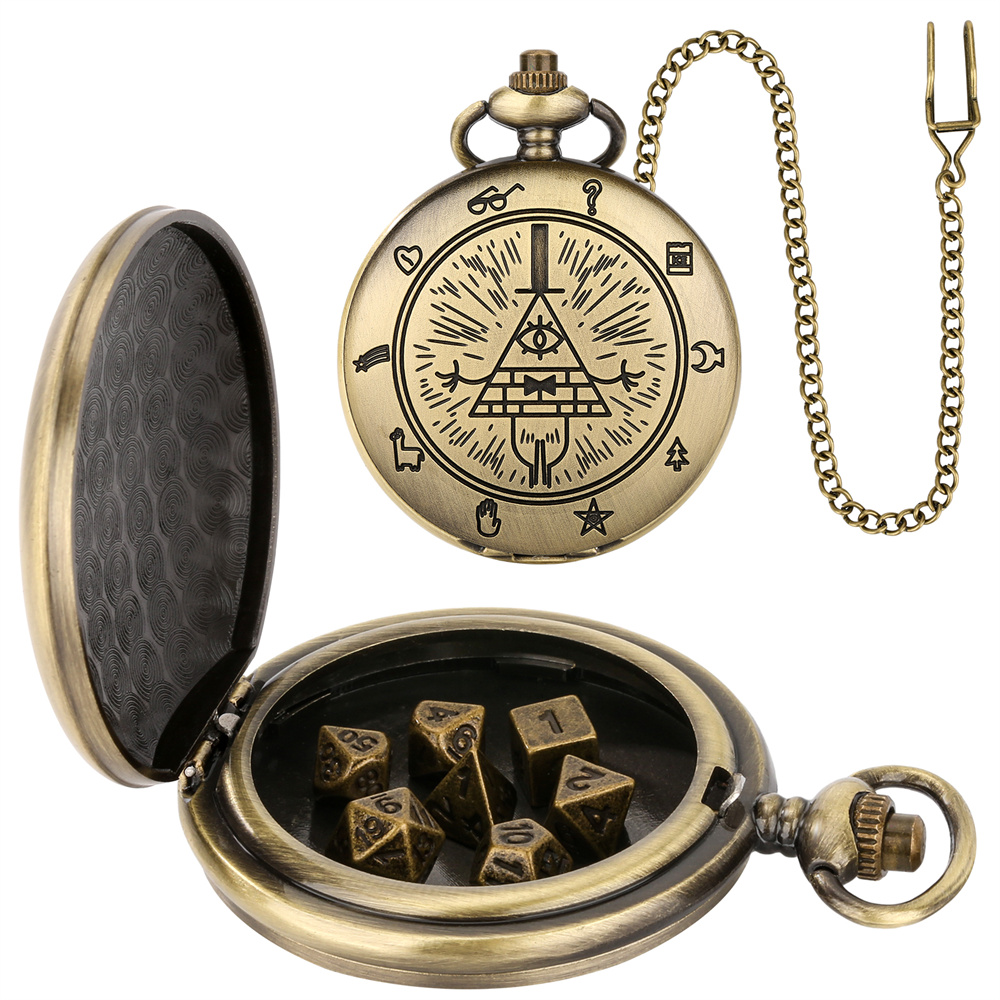 Vintage Bronze/Grey Black Pock - Vintage Pocket Watch ulasan dan harga