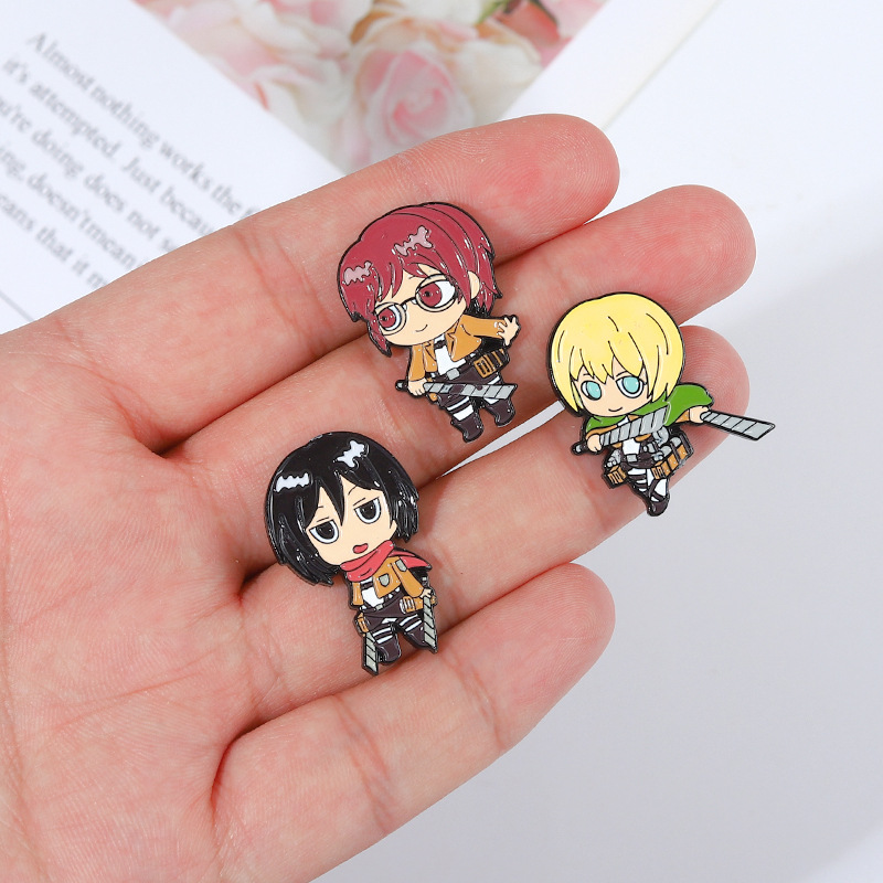 Eren Chibi Enamel Pins Custom  - Levi Jewelry & Watches Inc ulasan dan harga