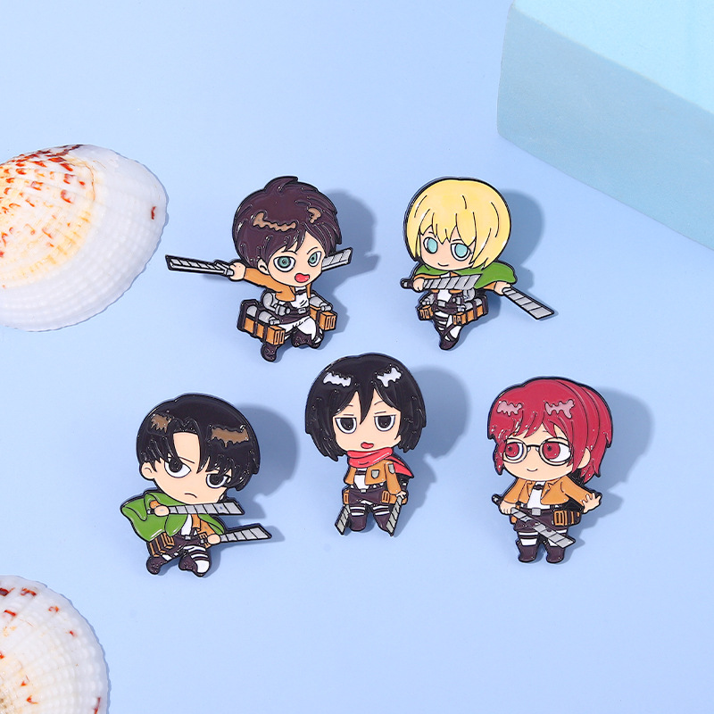 Eren Chibi Enamel Pins Custom  - Levi Jewelry & Watches Inc ulasan dan harga