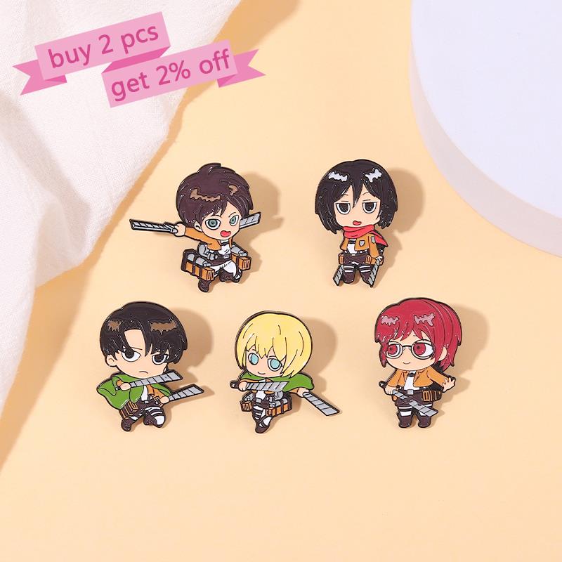 Attack on Titan Chibi Enamel P - Levi Jewelry & Watches Inc ulasan dan harga