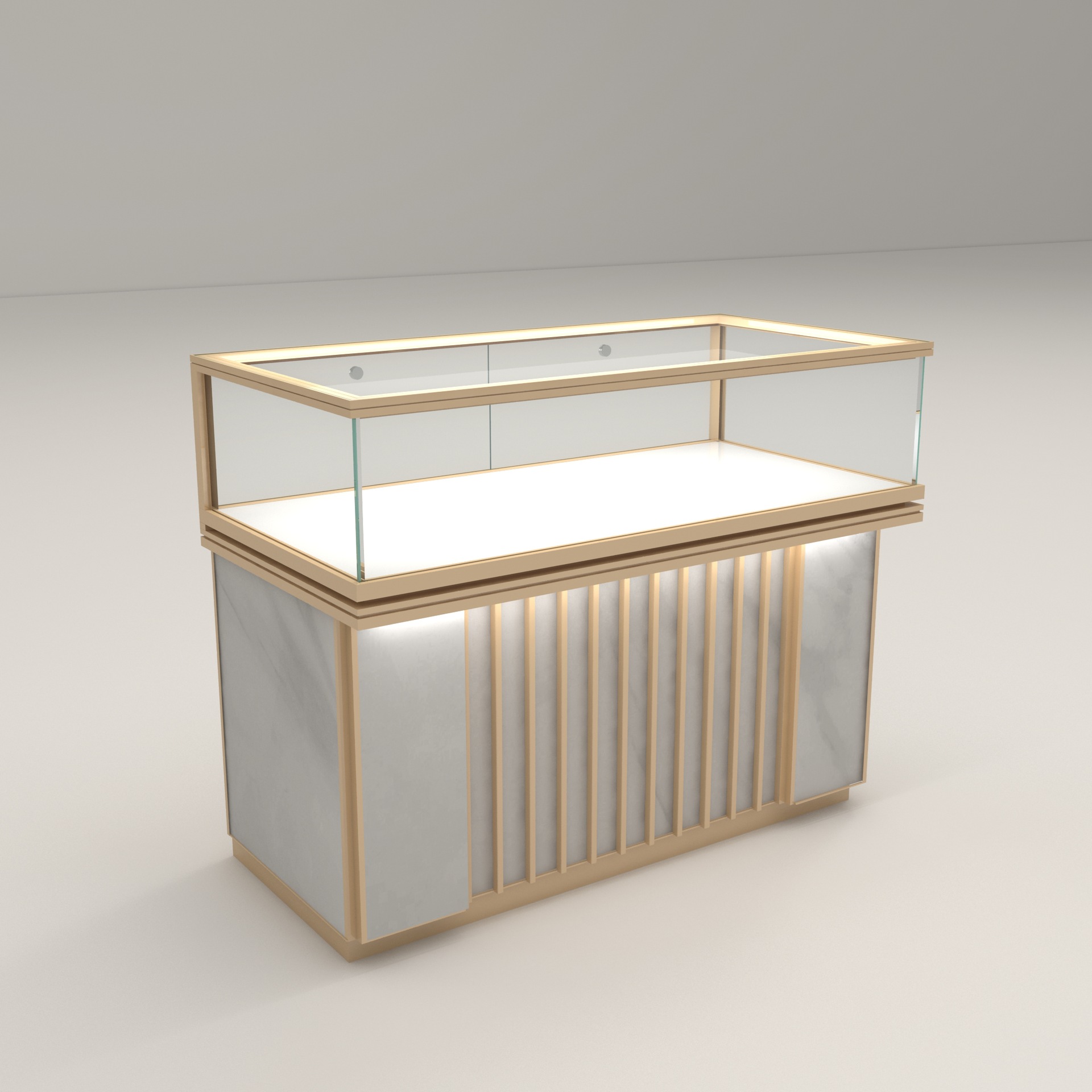 Glass jewelry display cabinet  - Jewelry Shop Watches ulasan dan harga