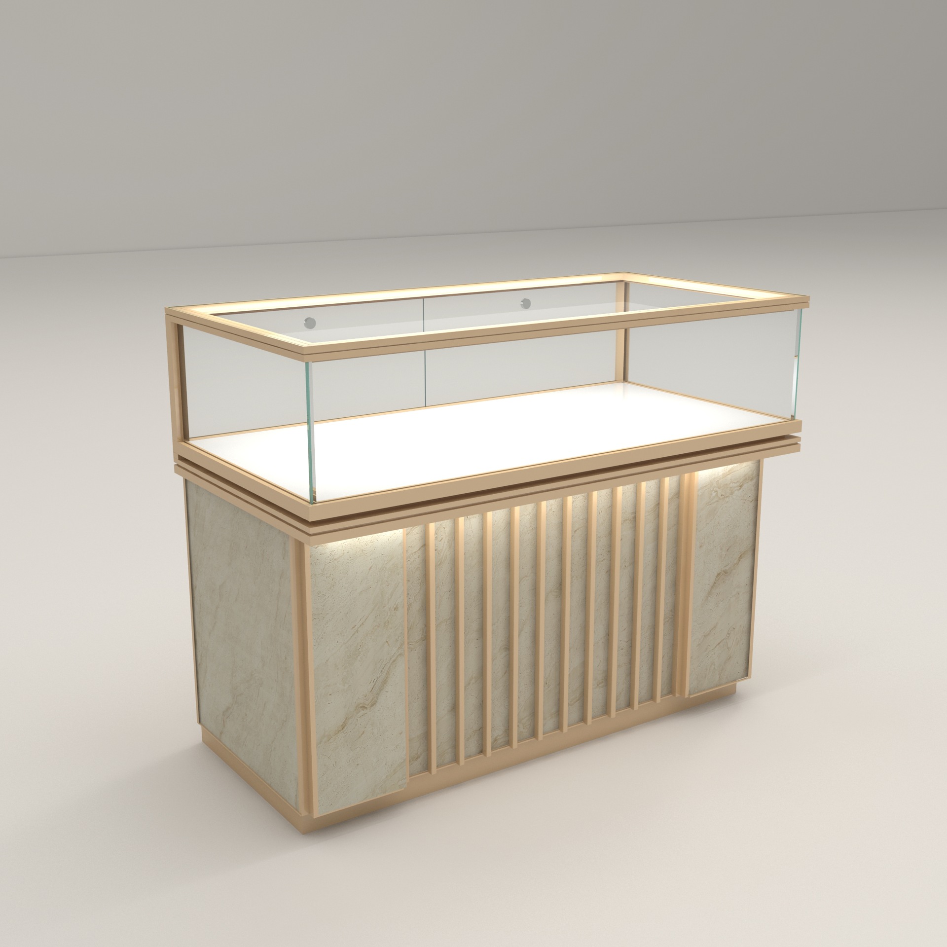 Glass jewelry display cabinet  - Jewelry Shop Watches ulasan dan harga