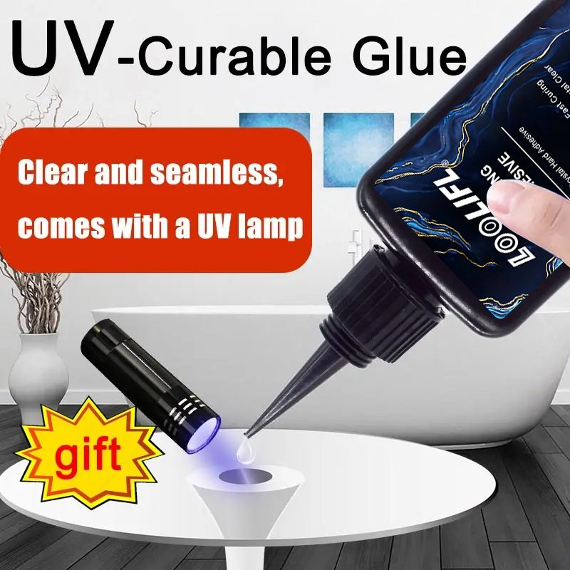 Loolifl 50ml UV Glue with UV L - Jewelry Repair & Watches Photos ulasan dan harga