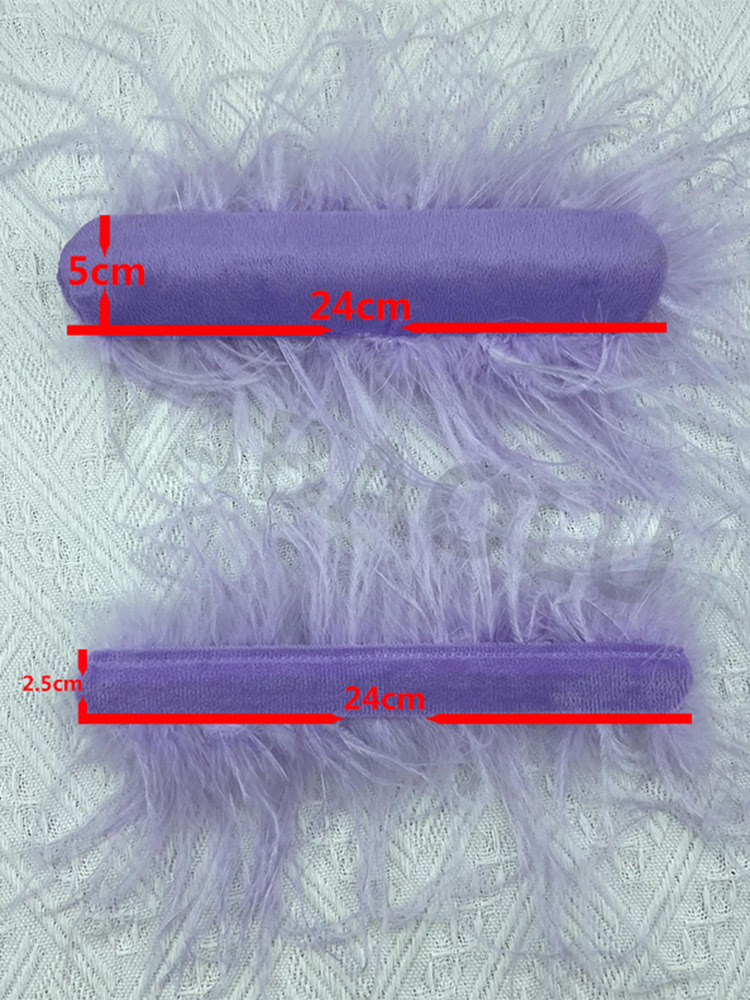 Natural Ostrich Feather Wrist  - Cuff Bangle Bracelet ulasan dan harga