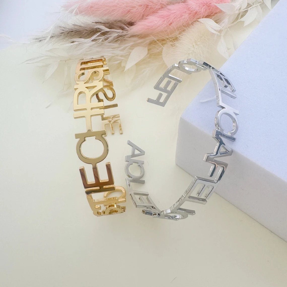 Personalized Custom Children's - Cuff Bangle Bracelet ulasan dan harga