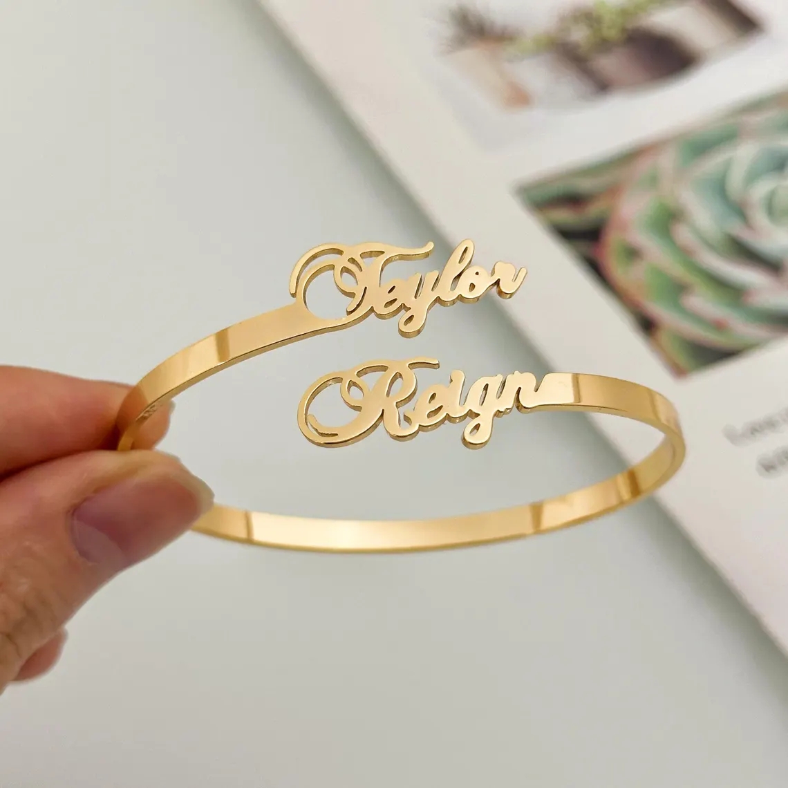 Personalized Custom Children's - Cuff Bangle Bracelet ulasan dan harga