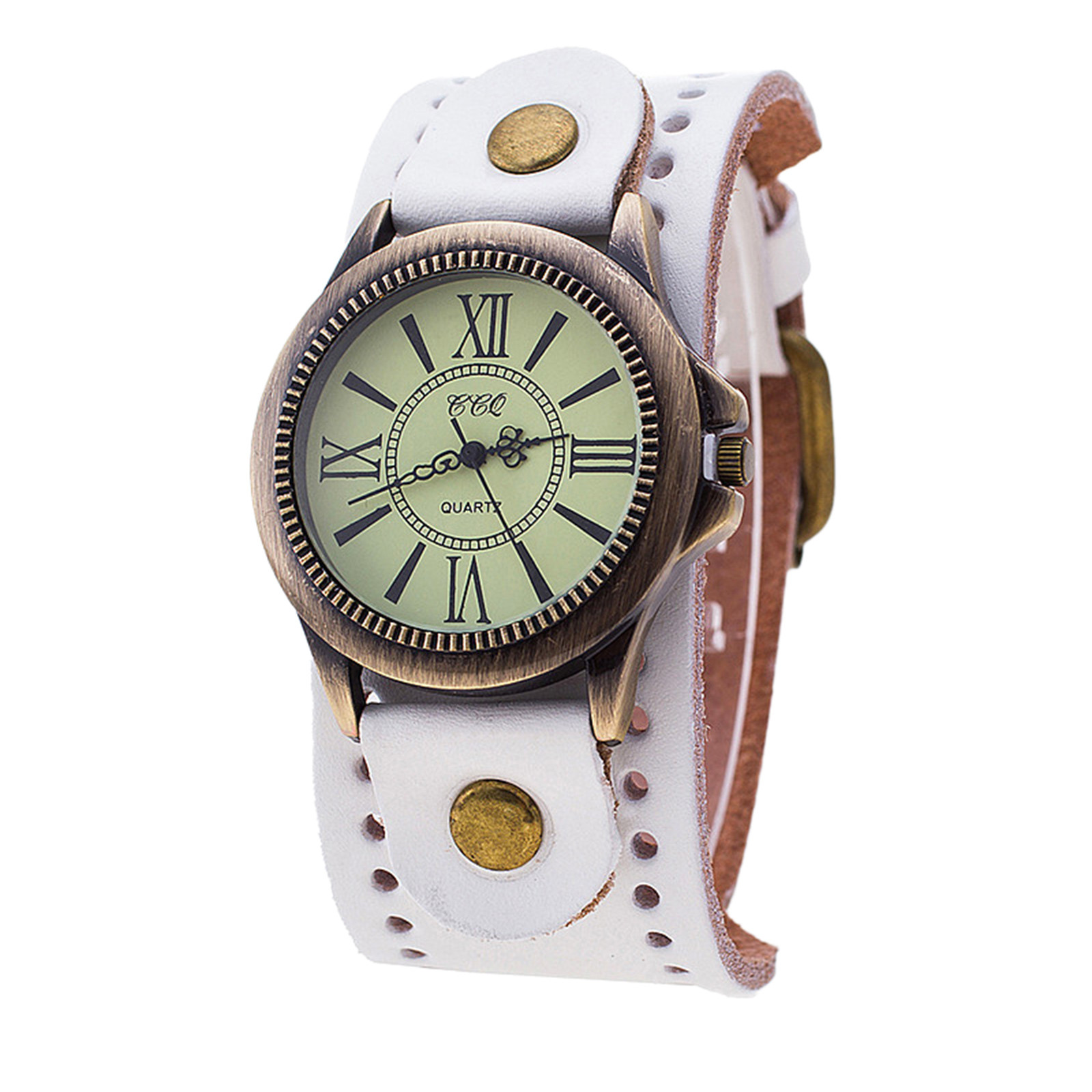 Punk Retro Leather Watch Roman - Vintage Pocket Watch ulasan dan harga