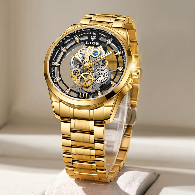 2026 LIGE Men Watch Skeleton A - Vintage Pocket Watch ulasan dan harga