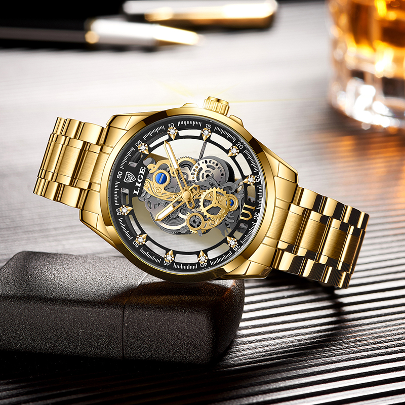 2026 LIGE Men Watch Skeleton A - Vintage Pocket Watch ulasan dan harga