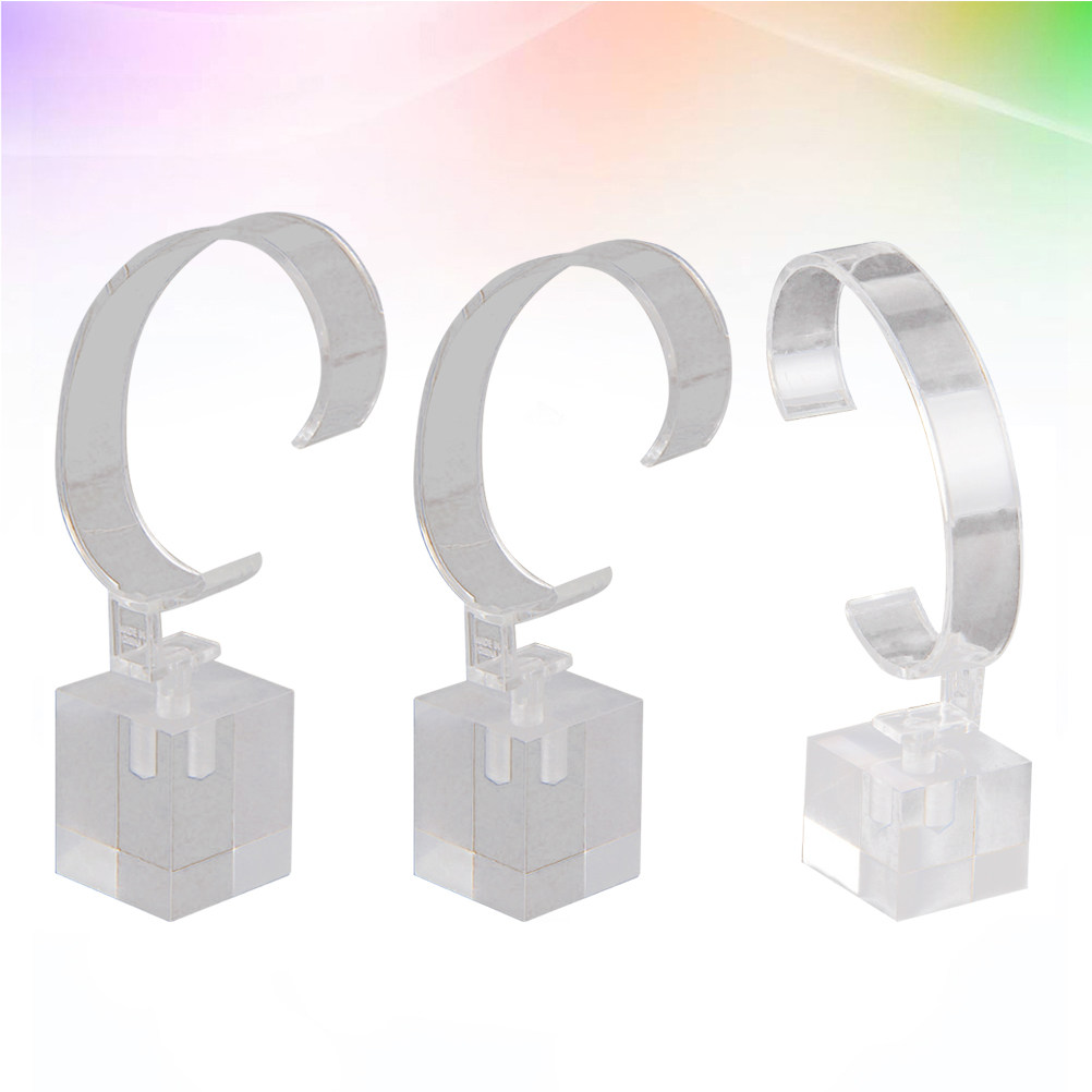 3Pcs Transparent Watch Display - Jewelry Shop Watches ulasan dan harga