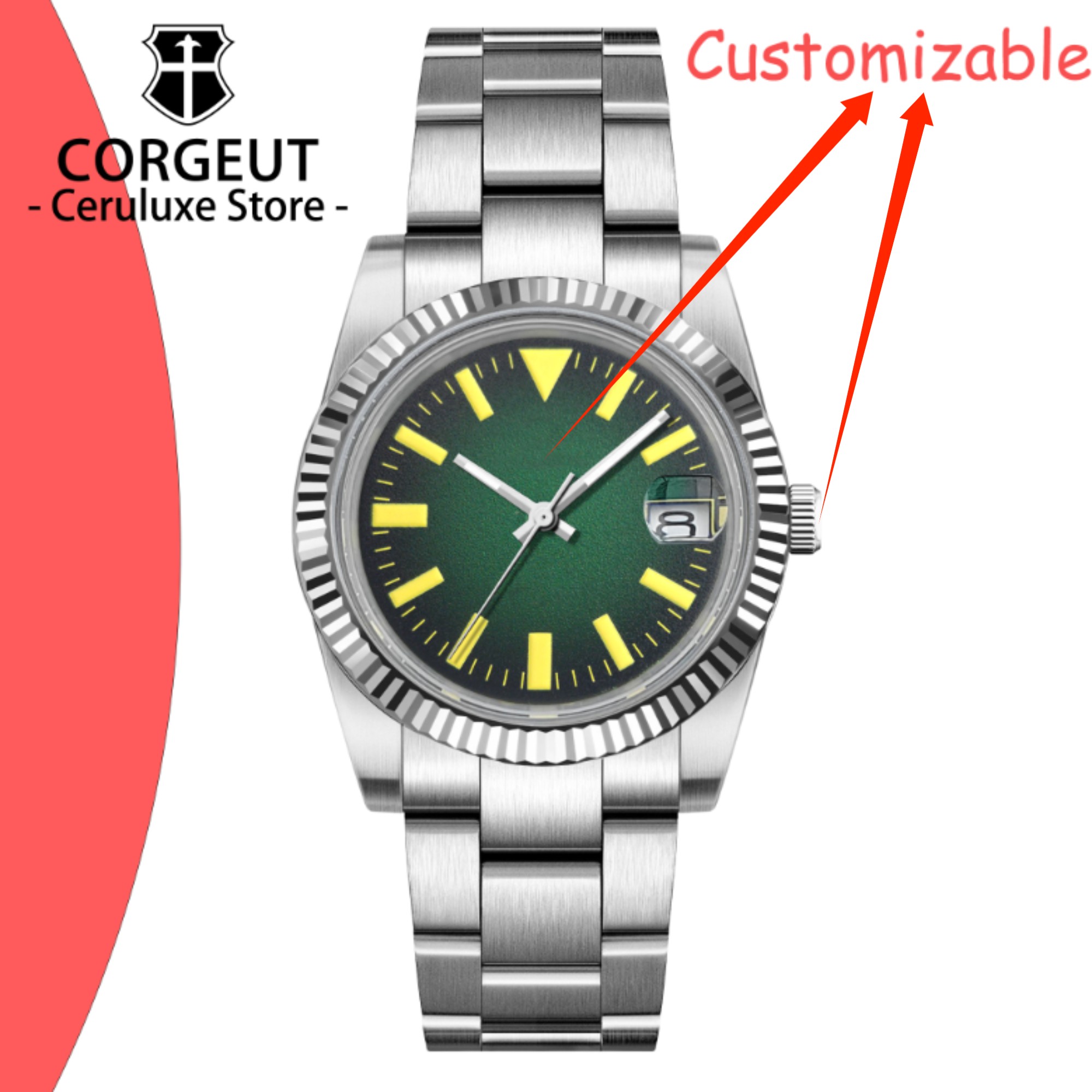 Custom Logo 36/39mm New NH35 A - Jewelry For Watches ulasan dan harga