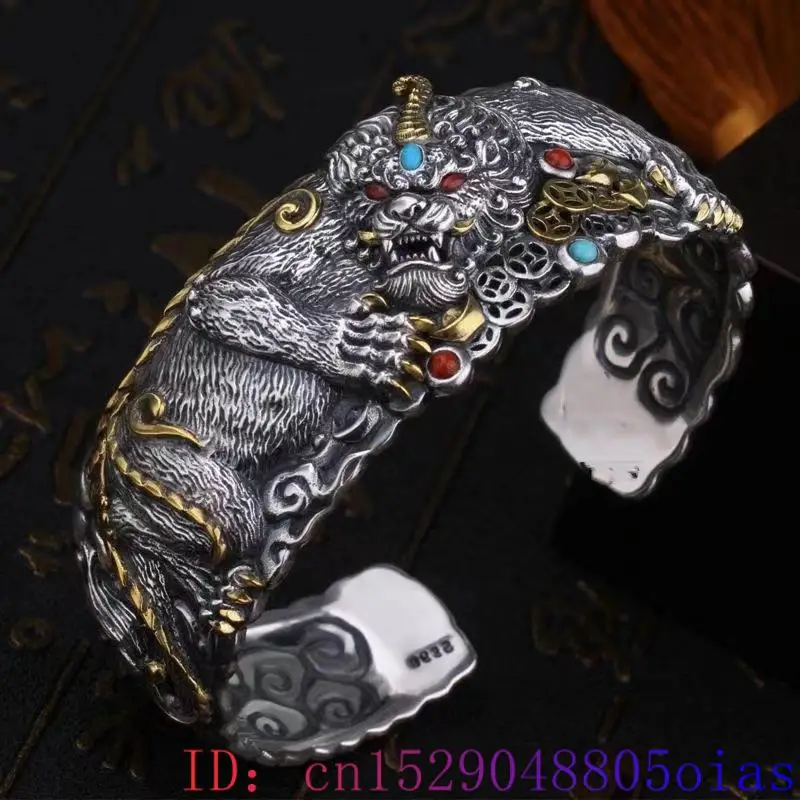 Lucky Pixiu Tiger Bracelet Nat - Cuff Bangle Bracelet ulasan dan harga