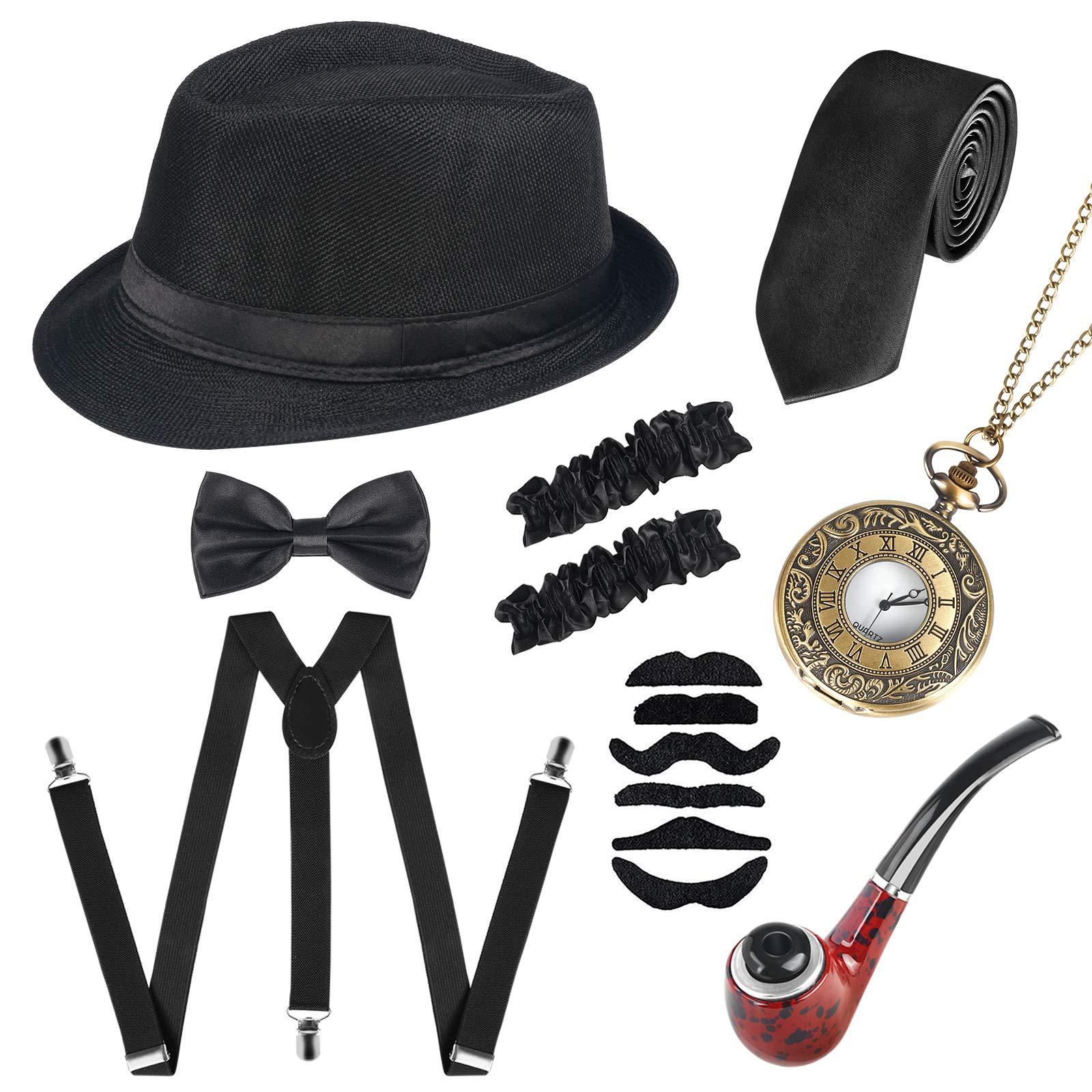 1920s Men's Ball Party Top Hat - Vintage Pocket Watch ulasan dan harga