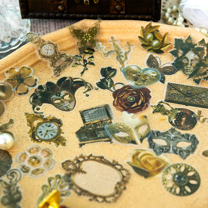 30 - Sheet Vintage Item Label  - Vintage Pocket Watch ulasan dan harga