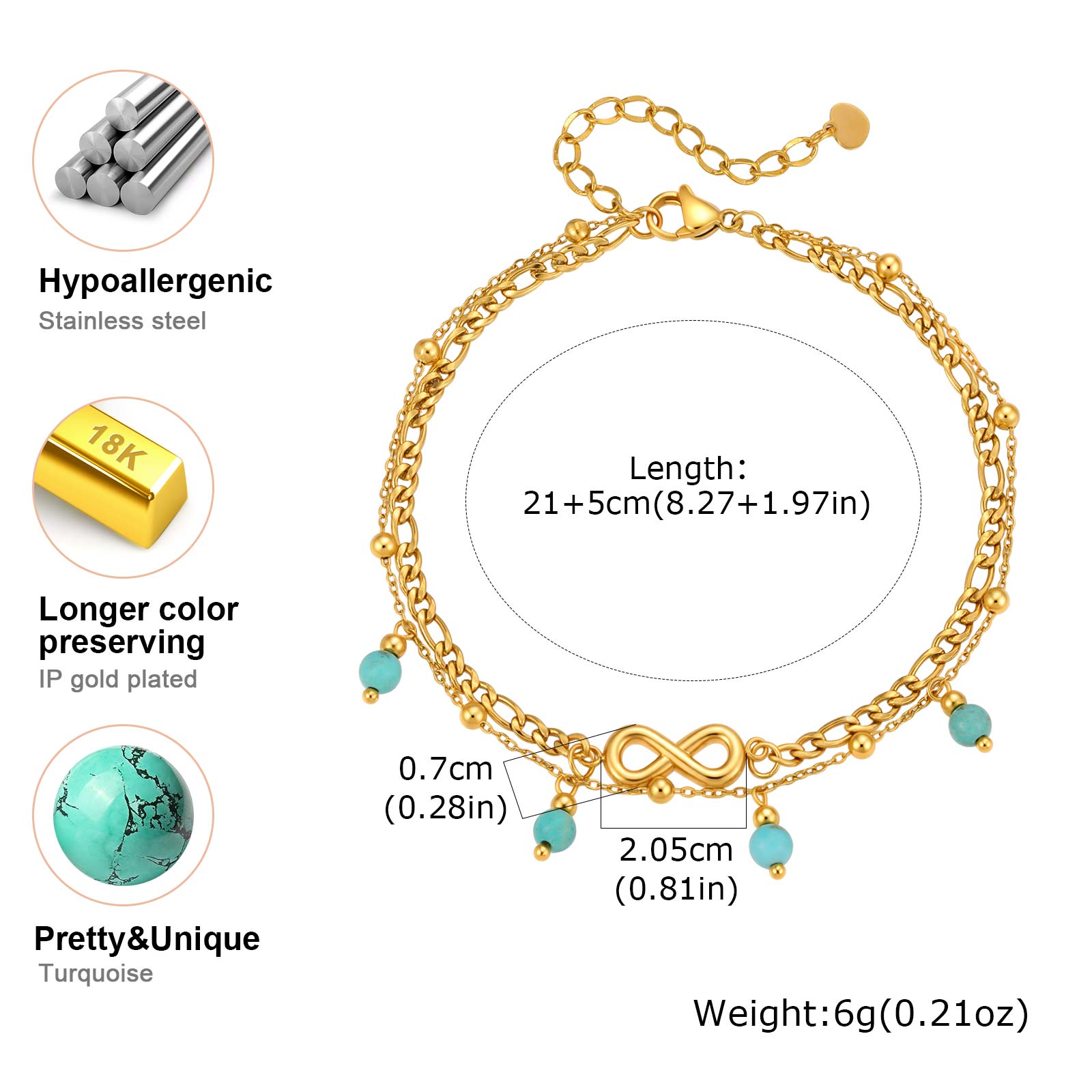 Vnox New Boho Double Layered I - Jc Jewelry & Watches ulasan dan harga
