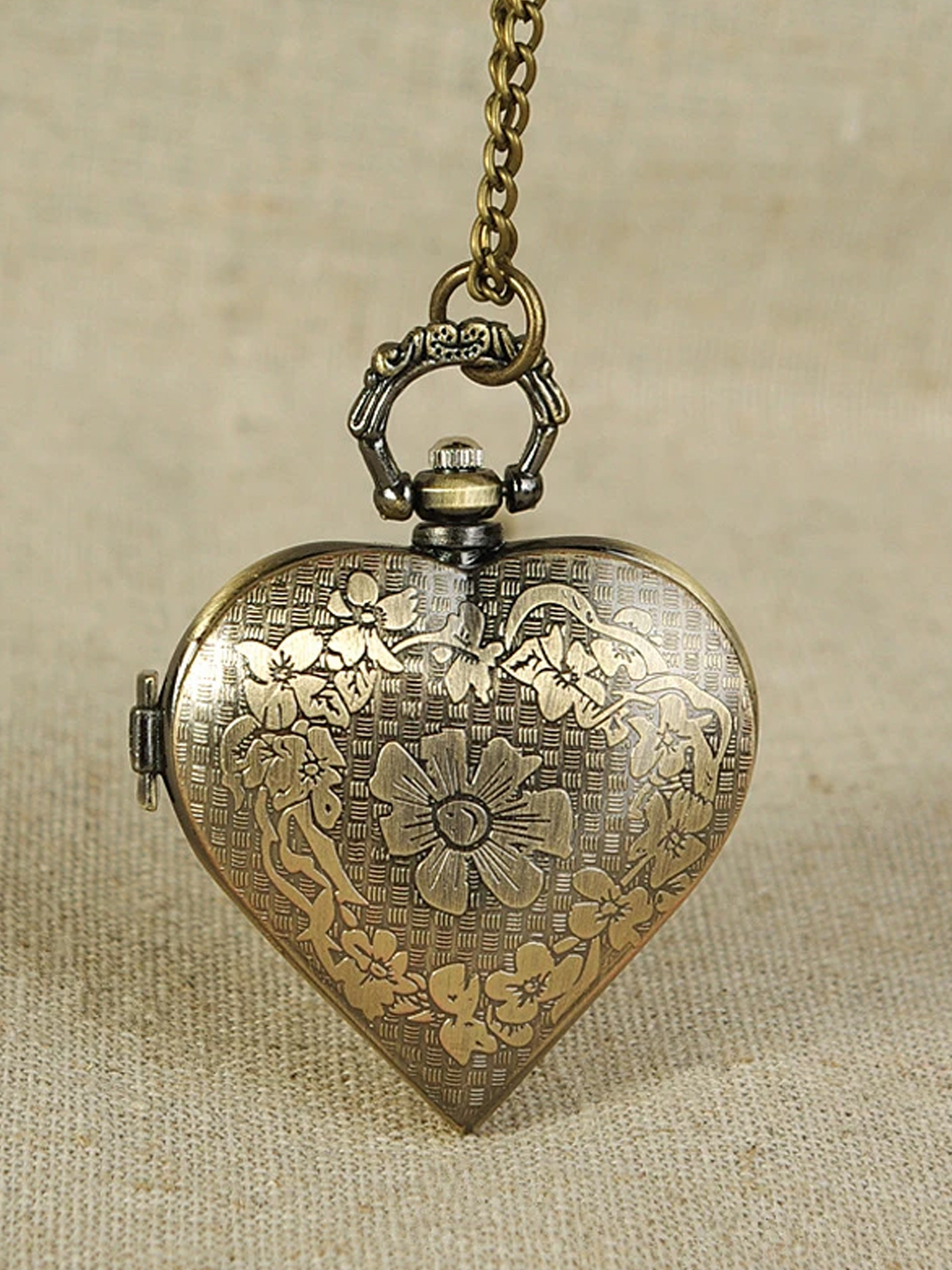 Vintage hollowed out heart-sha - Vintage Pocket Watch ulasan dan harga