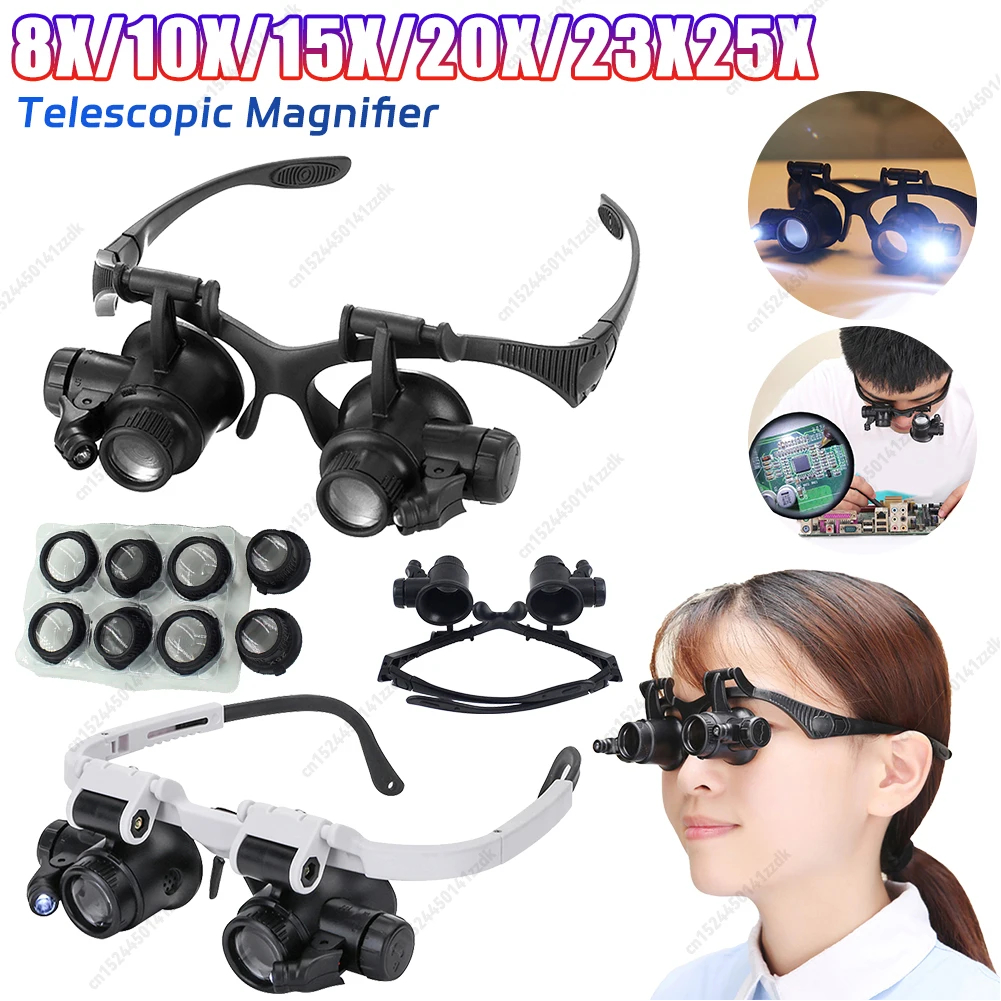 10-25X Head-Worn Magnifier wit - Jewelry Repair & Watches Photos ulasan dan harga