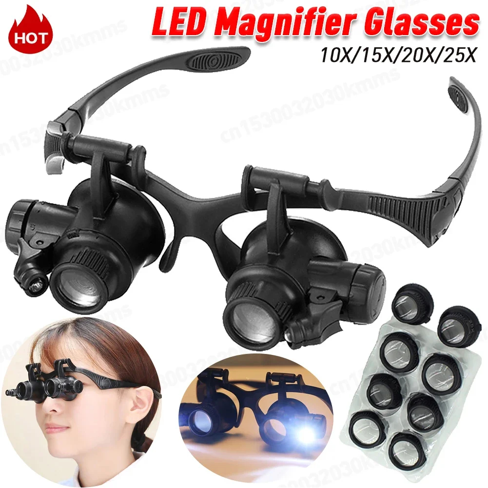 10-25X Head-Worn Magnifier wit - Jewelry Repair & Watches Photos ulasan dan harga