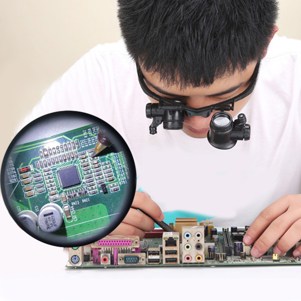 10-25X Head-Worn Magnifier wit - Jewelry Repair & Watches Photos ulasan dan harga