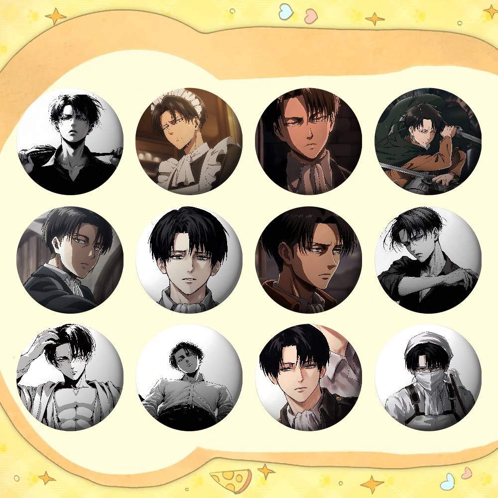 L-Levi A-Ackerman Badges Tinpl - Levi Jewelry & Watches Inc ulasan dan harga