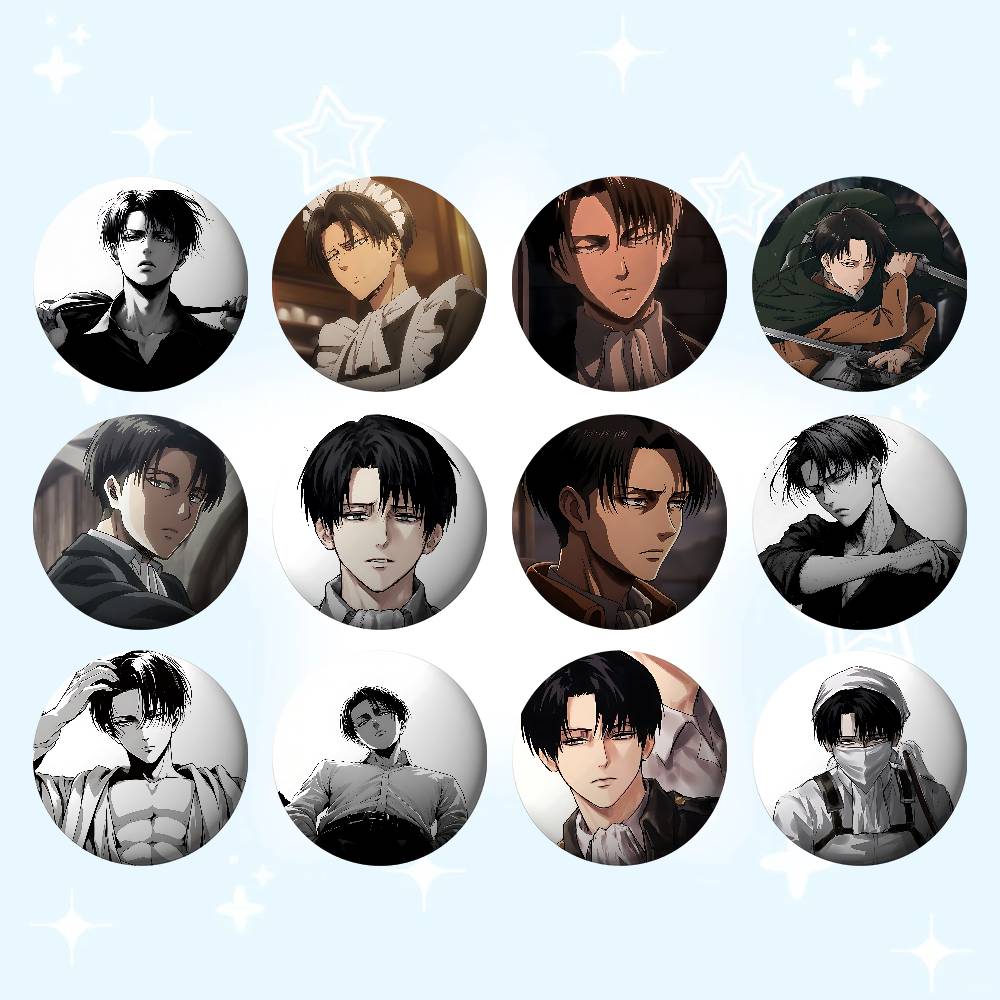 L-Levi A-Ackerman Badges Tinpl - Levi Jewelry & Watches Inc ulasan dan harga