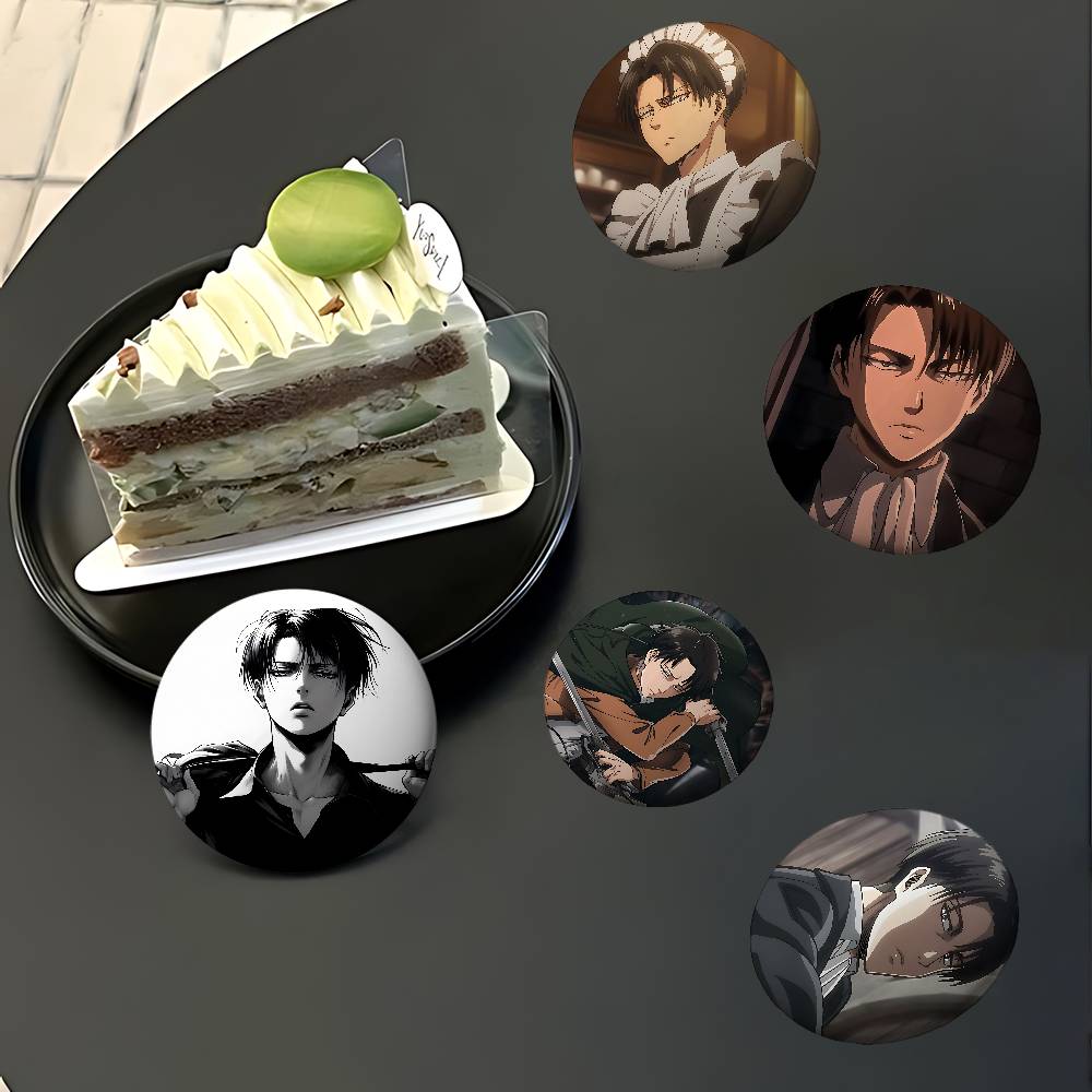 L-Levi A-Ackerman Badges Tinpl - Levi Jewelry & Watches Inc ulasan dan harga