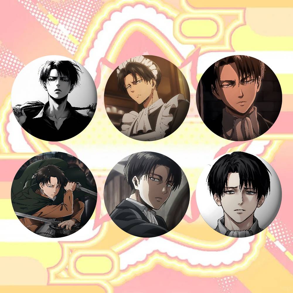 L-Levi A-Ackerman Badges Tinpl - Levi Jewelry & Watches Inc ulasan dan harga