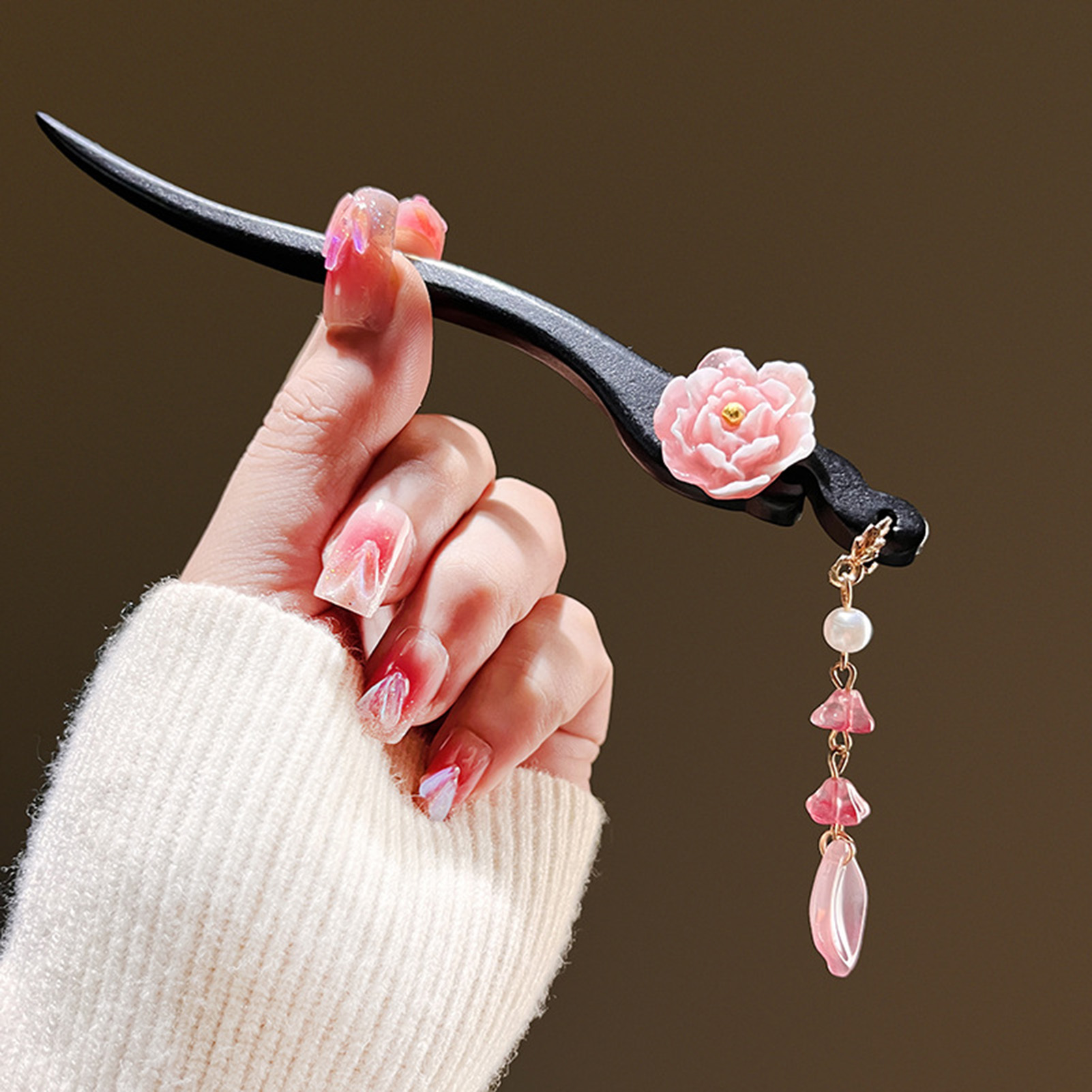 Trendy Flower Hairpin For Wome - Shop Jewelry & Watches Near Me ulasan dan harga