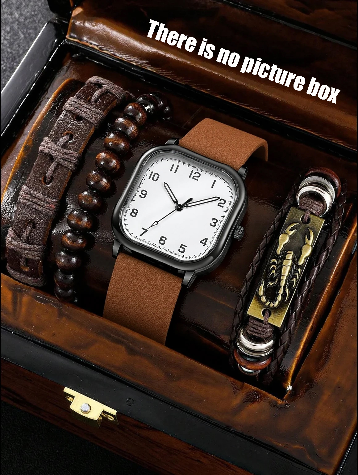 No gift box; men's leather str - Jewelry For Watches ulasan dan harga