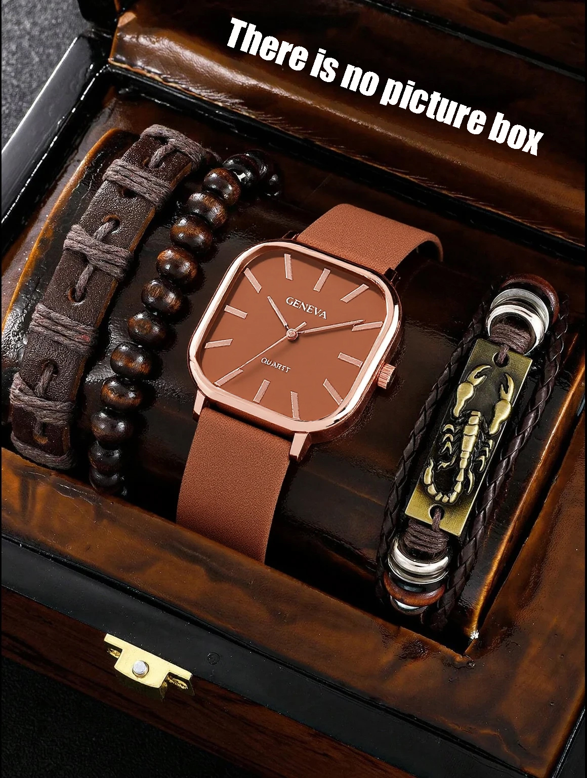 No gift box; men's leather str - Jewelry For Watches ulasan dan harga