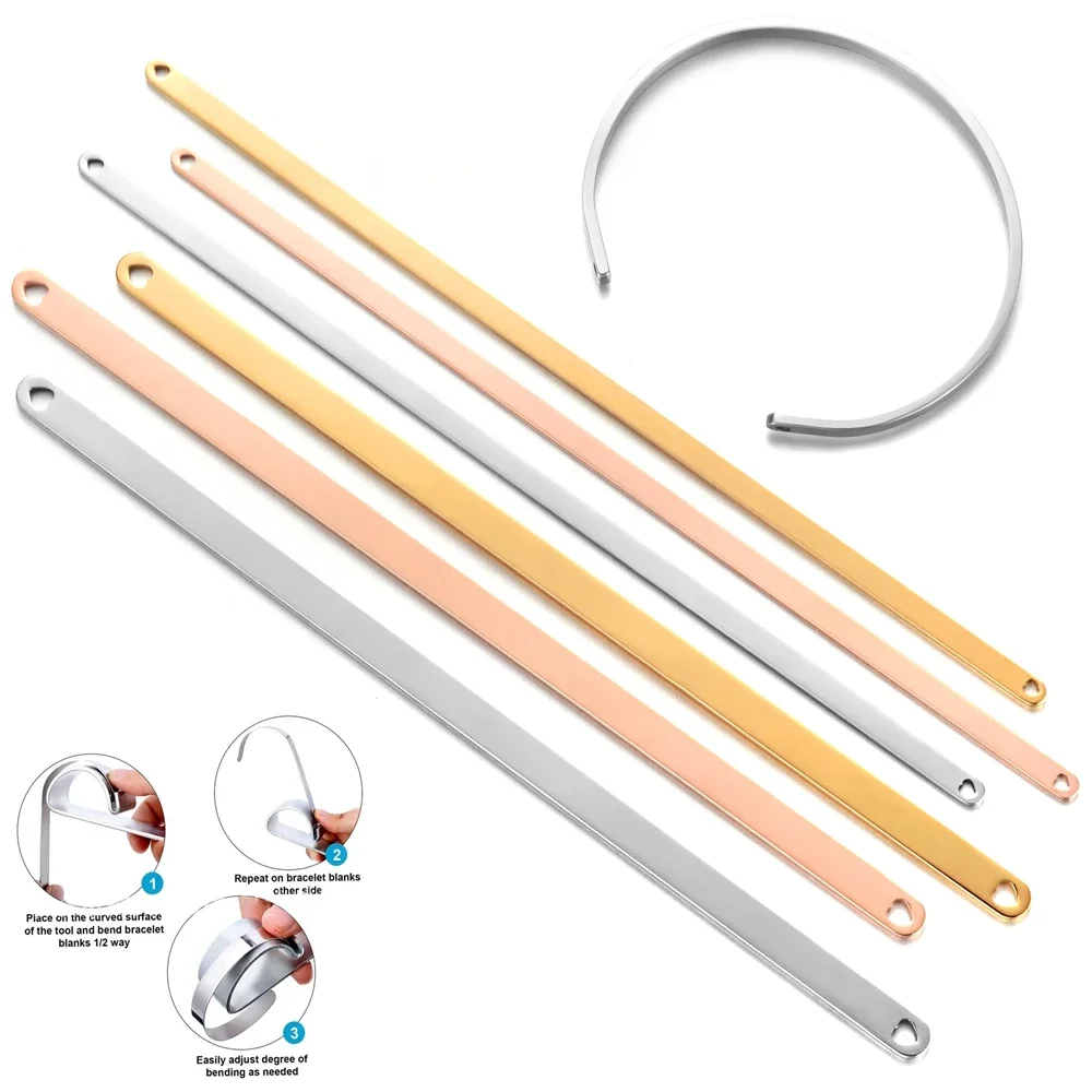 Stainless Steel Straight Cuff  - Cuff Bangle Bracelet ulasan dan harga